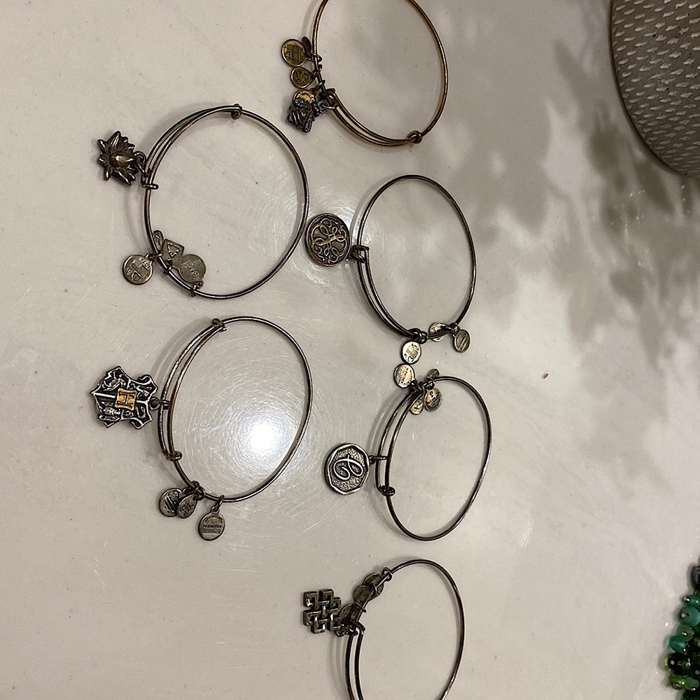 Alex and Ani Bangles. Set of 6